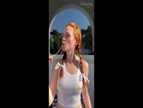 Madelaine Petsch in Madelaine Petsch Sizzles In Sexy Spaghetti Video Shoot