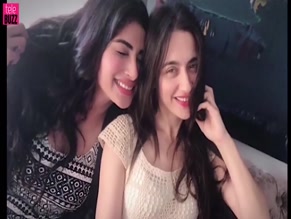 Sanjeeda Sheikh in Mouni Roy Kisses Sanjeeda Sheikh