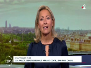 Anne-sophie Lapix in Journal De 20 Heures