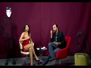 Nurgul Yesilcay in Nurgul Yesilcay Hot Cleavage In An Interview