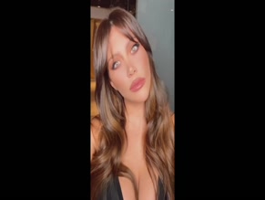 Wanda Nara in Wanda Nara Flaunts Her Breasts In Black Top And Brunette Look