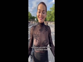 Rita Ora in Rita Ora Rocks Sexy Look At Paris Haute Couture Week
