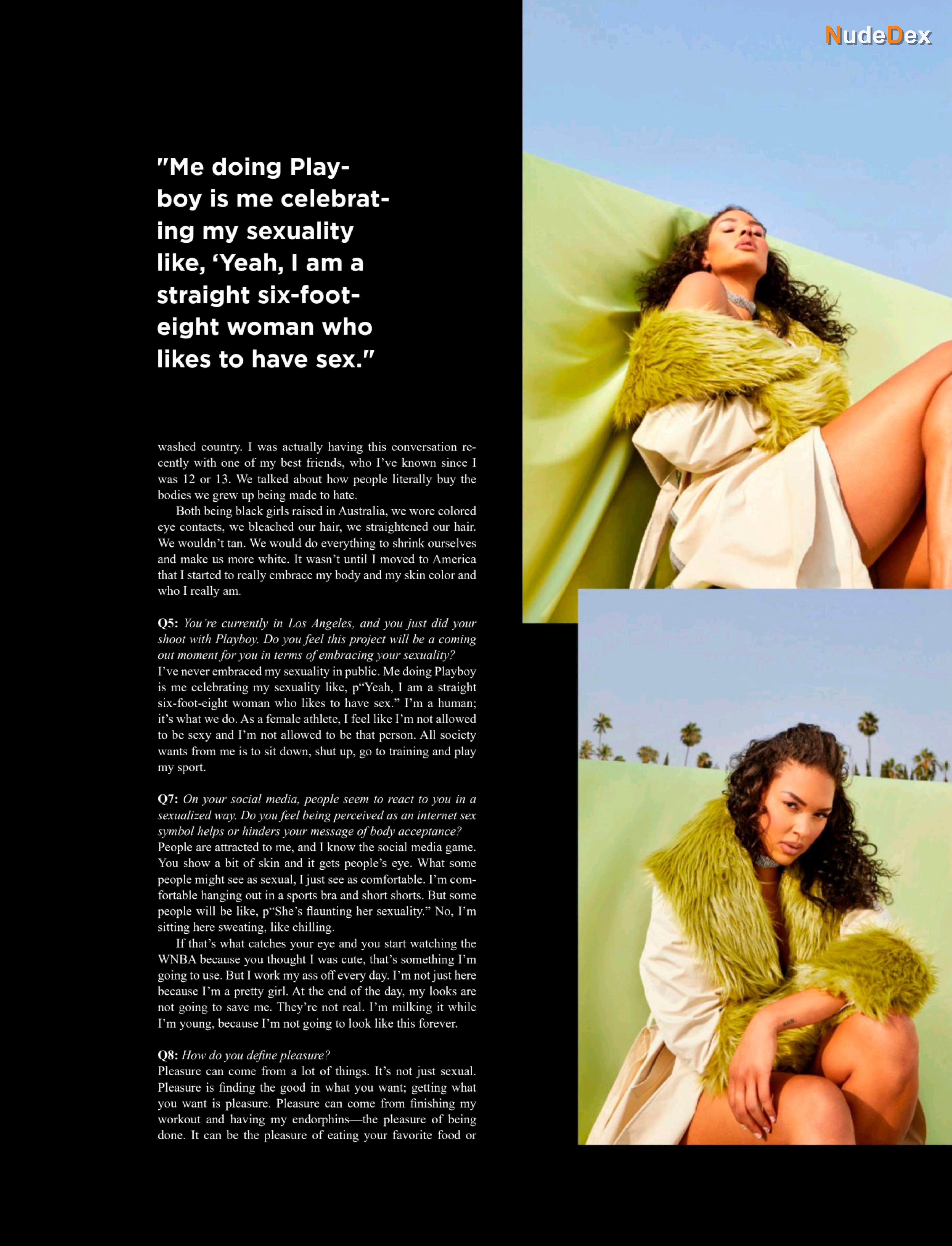 Liz Cambage in Playboy Magazine Denmark, photo 3